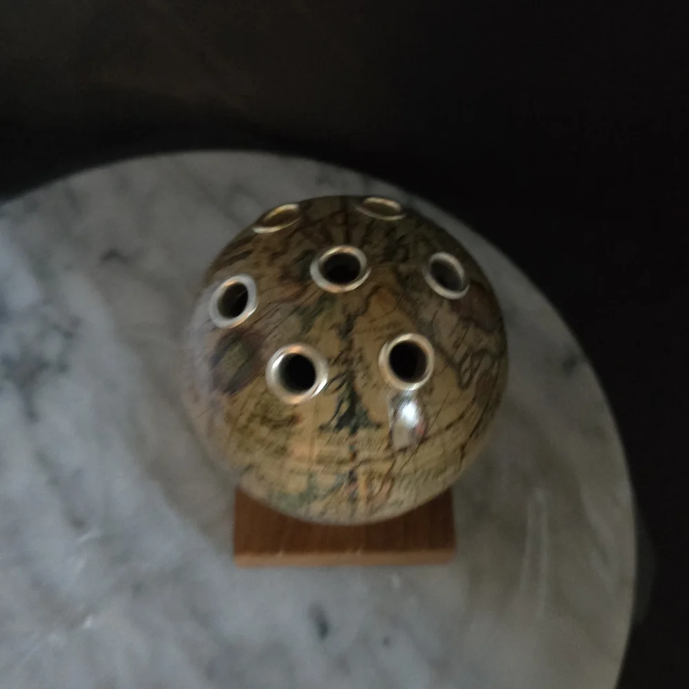 Vintage Globe Toothpick Holder